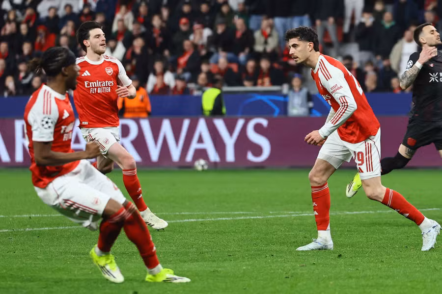 Late Havertz penalty salvages draw for Arsenal against Bayer Leverkusen