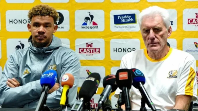 SAFA President Danny Jordaan and Standard Bank executives during the sponsorship launch.