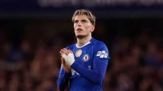 lejandro Garnacho during Chelsea training session