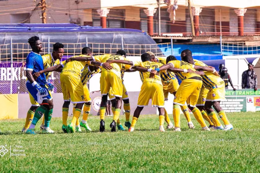 Ghana footballer Dominic Frimpong portrait during his time at Berekum Chelsea