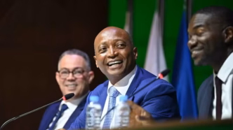 Patrice Motsepe speaking about 2027 AFCON preparations in East Africa